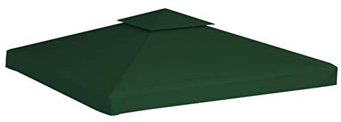 Keketa Homgoday Pavillon-Ersatzdach 310 g/m² Grün 3x3 m Rasen, Garten Model40876