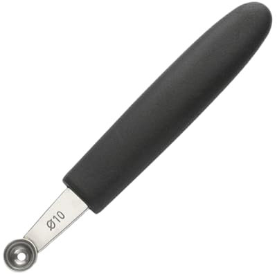 QOKLIYUI Melon Baller Scoops Made With Stainless Steel Durable Stainless Steel Ice Cream Scoops Melon Baller Fruit Scoop, 10MM Round