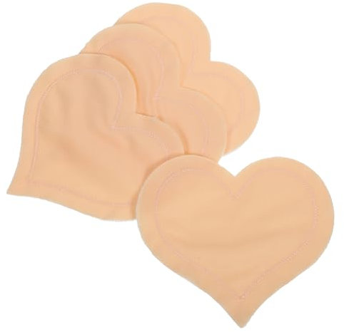 BEBEMOKO 2paare Wiederverwendbare Stillkissen Atmungsaktive Absorbierende Brustpolster Für Mütter Herzform Praktische Stillauflagen Waschbar Bequem Und Leicht Zu Tragen