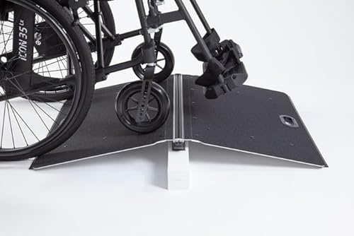 The Ramp People Butterfly Ramp - Bridge Threshold Ramp for uPvc Doorways Wheelchairs, Mobility Scooters and Rollators (Medium (100mm Height))