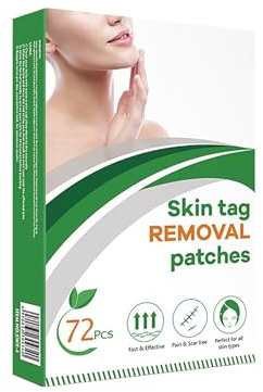 Parches Quita Verrugas Cuello y Cara，Skin Tag Remover Patch，Removedor de Verrugas，,Parche Para Acné y Granos，Mole Removal Patches