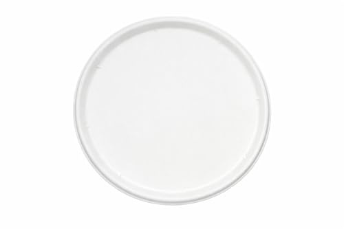 Wrap n Pac Extra Large Paper Plates 13 Inch 50 Pack - Strong Disposable Bagasse Pizza Trays, Sharing Platters and Party Plates, 100% Compostable Plastic Free, Microwave Safe for Takeaway and BBQ