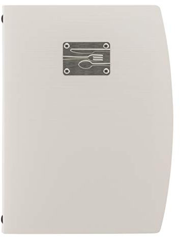 Securit Rio support pour menu Format A4 Avec 1 Pochette double – Blanc