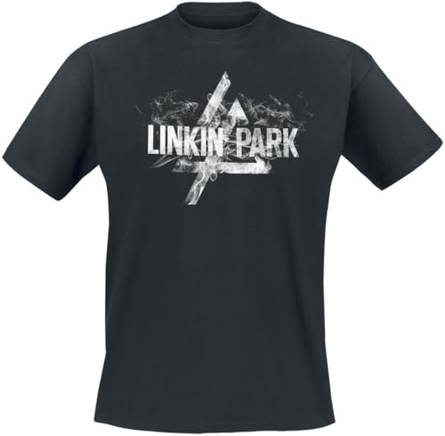 Linkin Park Prism Smoke Unisexe T-Shirt Manches Courtes Noir 100% Coton Regular/Coupe Standard