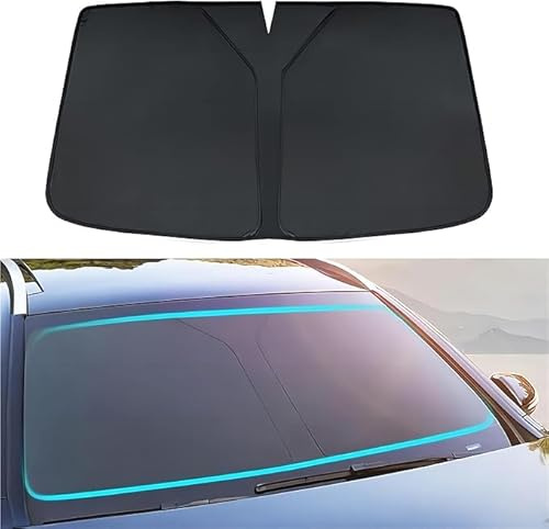 USJEKZI66 Parasol Coche Delantero para Citroen Grand C4 Picasso 2013-2023, Sombrilla Paraguas Plegable del Coche para Lunas Delanteras,Protector UV para Coche autopartes,Black