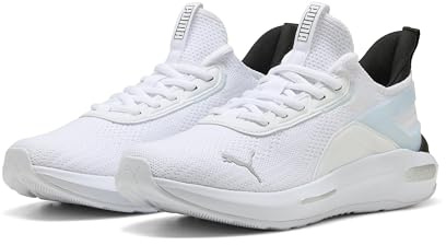 Puma Softride Enzo 5 Hype Chaussures de Course sur Route Unisexes, Puma White Puma Silver Puma Black, 42 EU