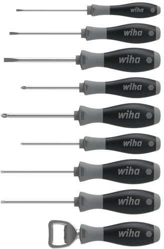 Wiha Jeu de 8,5 tournevis édition anniversaire de 85 ans (3 x plats, 2 x Phillips, 3 x Torx, 1 x décapsuleur)