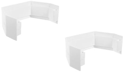 iplusmile 2pièces Adaptateur De De Gouttière Extension Étanche Pour Évacuation Toit Accessoire De Raccordement De Gouttière Facile à Installer