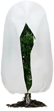 Protezione Antigelo Per Coperture Per Piante - Protezione Antigelo Con Cerniera E Coulisse | Copertura Per Piante Da Giardino Antivento Riutilizzabile Per Serra, Aiuola Rialzata, Cespugli, Rose, Alber