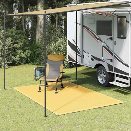 Generico Tappeto da Tenda 250x300 cm Beige,Articoli Sportivi,Ricreazione all'aperto,Campeggio ed Escursionismo,Accessori per tende-310761