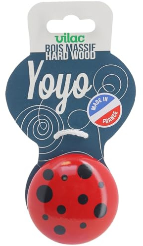 Yoyo Coccinelle en Bois Laqué Fabriqué en France pour Enfant Dès 3 Ans