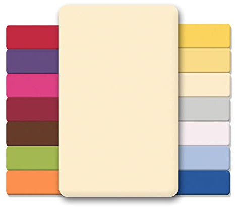 CelinaTex Jersey Spannbettlaken Lucina für Kids Dreierpack 60x120-70x140cm Natur beige 100% Baumwolle gekämmt superweich Spannbettbezug, Leintuch, Bettlaken, elastisch, Strech, Oeko-Tex