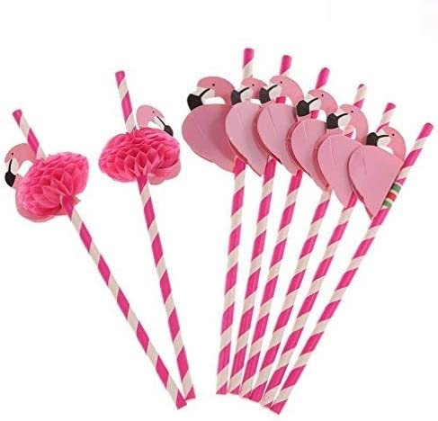 Binnan Pailles en Papier pour Fêtes d’Anniversaire, pour Banquet Hawaïen, Anniversaires, Mariages, Cocktails, Fêtes, Décorations de Boissons, Lot de 50