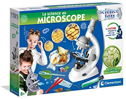 Clementoni - 52525 - Science et Jeu - La Science au Microscope - Jeu Scientifique - Version française, 8 Ans et Plus