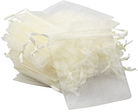 Teegxddy 100PCS bolsas de organza, regalo empaqueta Bolsas de organza bolsa de joyería, bolsitas de lavanda Ideal para regalos de la joyería dulces matrimonio-7x9cm