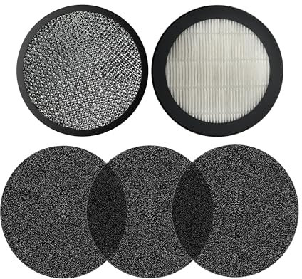 CIARRA CBCF008S HOOD TO GO Ersatzfilter Filter Set, Inkl. Aktivkohlefilter 3er, Aluminium-Fettfilter 1er, Polymerfilter 1er, Zubehör für Mini-Dunstabzugshaube CBPHB01 CBPHW01 CBPHP01 CBPHL01