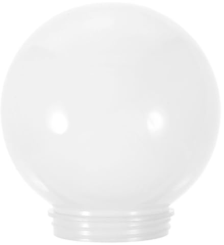 CHILDWEET Outdoor Acrylic Spherical Lampshade 4 Inch Globe Light Cover for Garden Wall Lamp Diffused Lighting and Decorative Use