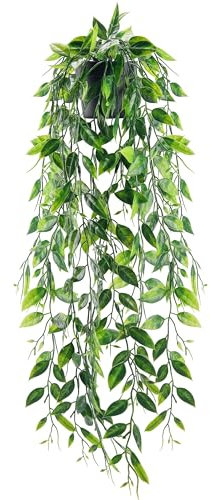 Der Rose Kunstpflanze Künstliche Pflanzen Hängepflanze Künstlich Hängend Fake Plant Kunstpflanzen Wand Für Wohnzimmer Wanddeko Zimmer Bücherregal Deko Aesthetic Room Decor