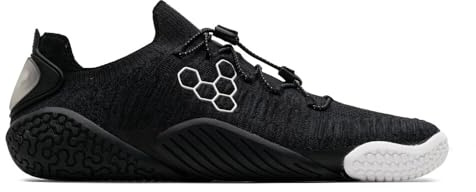 VIVOBAREFOOT Motus Flex | Womens Barefoot Zero-Drop Trainers | Improves Strength & Stability | Lightweight for Training & Running | Grounding Shoes Obsidian
