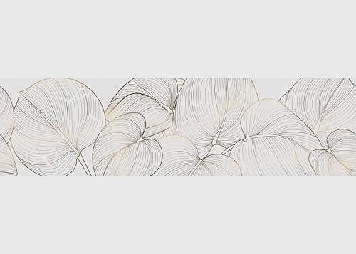 AG Design Bordura Autoadesiva Foglie, AWB 8436 | Decorazione Impermeabile per Pareti, Mobili, Carte da Parati, Rivestimenti Murali e Porte, Pellicola, Multicolore | Larghezza 500 cm x Altezza 13,8 cm