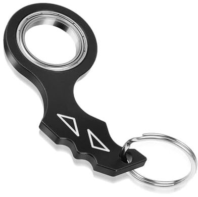 DAAIZIII 1 Stück Ninja Spinner,Key Spinner,Schlüsselanhänger Spinner,Finger Spinn Schlüsselanhänger, Fidget Spinner,Spinner,Für Fingertraining, Kinder Und Erwachsene Angstlinderung Schlüssel Spinner