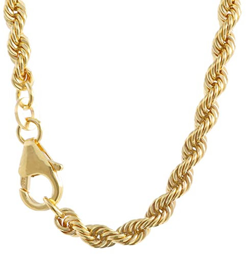 hoplo holzenplotz Goldkette Kordelkette Länge 45cm - Breite 3,8mm - 333-8 Karat Gold