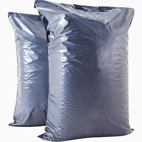 Large Postage Bags for Clothes 22x30”- Extra Strong Packing Bags for Posting - Strong Self-Seal Packaging Postal Bags - Grey Recyclable Mailing and Shipping Mailers (5)