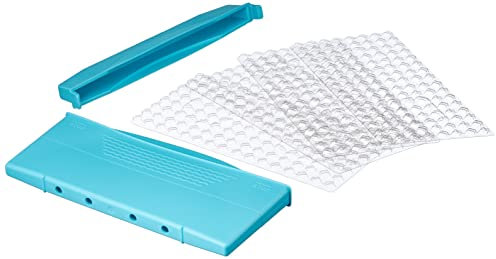 FACKELMANN 27089 Bac à Glace pilée, Plastique, 26 x 14 x 2 cm, Bleu/Vert/Corail