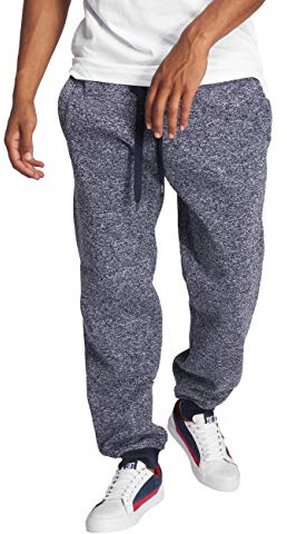 Southpole Men's Fleece Jogger, Navy(Marled), Large