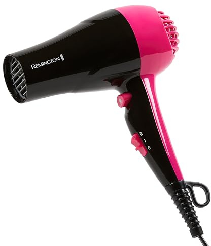 Remington Compact Styler - Small & Portable Hair Dryer - Ceramic Blow Dryer with 2 Heat/Speed Settings & Cool Shot Button for Smooth Finish - Travel Size Lightweight Handheld Dryer, 1875W