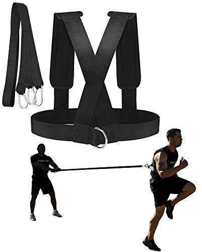 YNXing Schlitten Geschirr Workout Widerstand und Unterstützung Trainer Physik Training Widerstand Seil Kit Verbesserung Geschwindigkeit, Ausdauer und Kraft (3,1 Fuß)