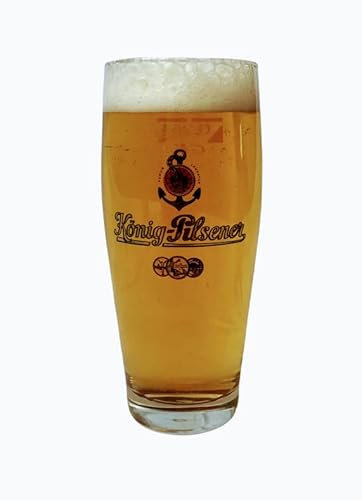 König Pilsener Vasos de 0,2 L, Vasos de Cerveza, Tulipanes, Cerveza, Pils, Bar, Gastronomico, Juego de 1