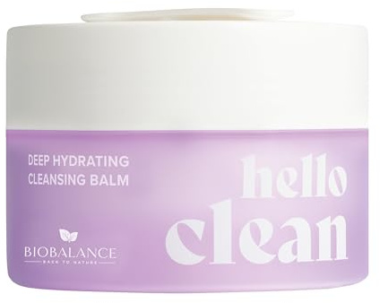 BioBalance Hello Clean Deep Hydrating Cleansing Balm | 100ml | Moisturising Cleanser | Cleansing Balm for Dry Skin | For Soft Silky Skin | Removes Sunscreen | Make Up Melting Balm