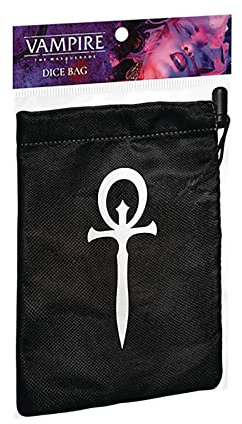 Renegade Game Studios | Vampire: The Masquerade 5th Edition Dice Bag | Roleplaying Game Accessory, Black