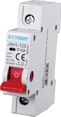 ETTROIT Disjoncteur d'isolation sectionneur 1P 40A 220V