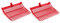 Manure Fork Replacement Head, Pitchfork Head, Horse Manure Rake, for Picking Up Manure, Stable Waste Removal Easy Install,Red,2Pcs