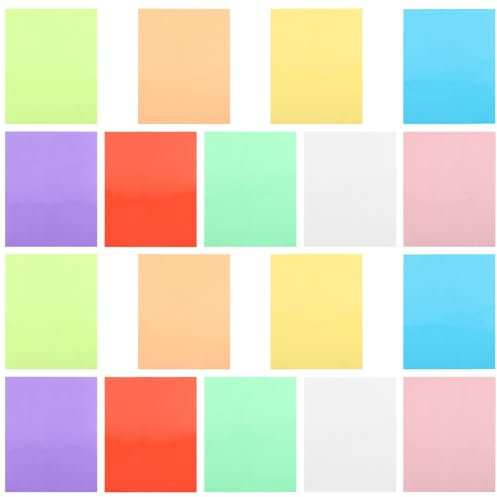 SEWACC 18 Blatt Cellophanblätter Farbiges Cellophanpapier Celloblätter Mehrfarbige Transparente Cellophan-Geschenkverpackungen Für Diy-Kunsthandwerk Geschenke Leckereien