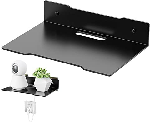 Wall Mounted Projector Shelf Holder - Mount Router Holder Shelf | Wallmount Shellf | Display Shelves | Small Wall Bracket For TV Set-top Box Audio Projector Storage Bracket, Wireless Speaker Stand