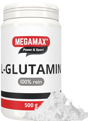 MEGAMAX L-Glutamin Pulver Für optimalen Muskelaufbau & Regeneration nach dem Workout