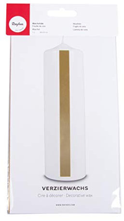 Rayher - Wachsfolie, 20x10 cm, SB-Btl. 1 Stück, gold, hochglänzend