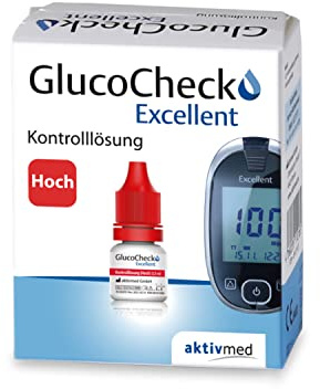 GlucoCheck Excellent Kontrolllösung - hoch