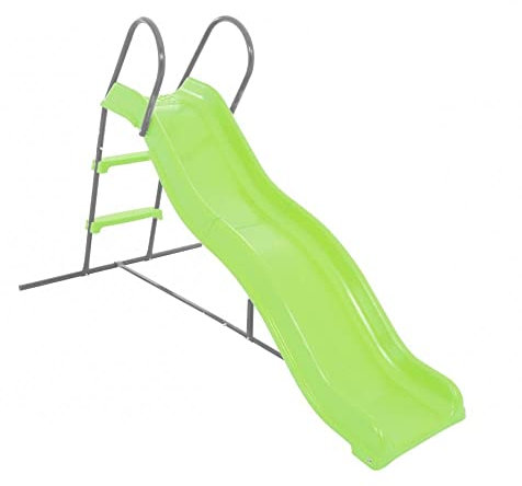 Airwave Children's 6ft Wavy Outdoor Garden Slide, Plastic, UV Protection, Water Porous Treads, Suitable for Children Aged 3+ Years