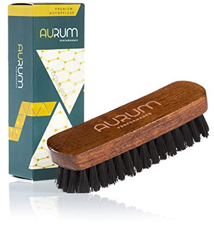 Aurum-Performance® Textilbürste Auto gegen Schmutz, Flecken & Tierhaare - Polster-Bürste für Textil, Polster, Teppich, Autositze - Kleiderbürste, Teppichbürste, Cabrio Reinigungsbürste