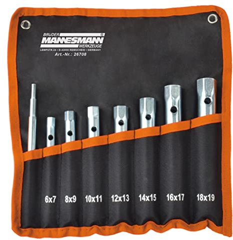 Brüder Mannesmann Set di chiavi a tubo M26708, 8 pezzi