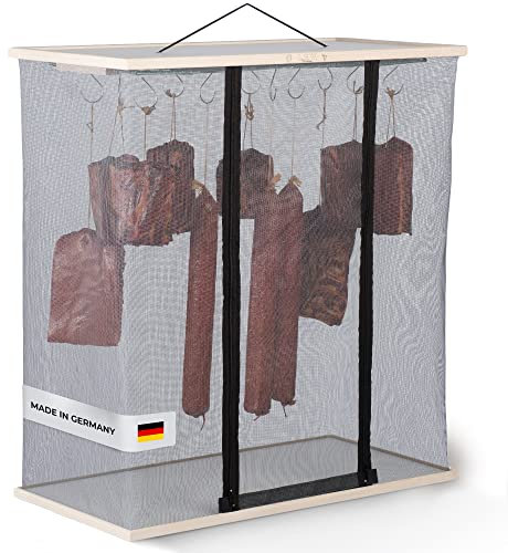 L.E.W. Armoire de maturation pour viandes et saucisses, poissons et bœuf séché | Armoire de séchage | Idéal pour faire vos propres saucisses (Modèle 3/71 x 35 x 75 cm)