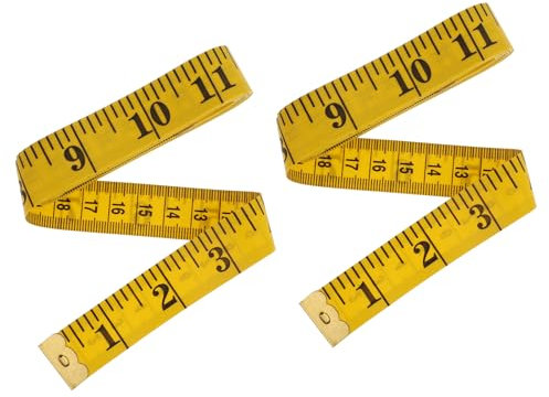 cobee Maßband Körper 300cm, 2 Stück Maßbänder zum Nähen Doppelseitiges Massband Weiches Körpermaßband 300cm langes Nähen Maßband zum Messen Längen Maßen Flexible Measuring Tape (300cmx2cm)