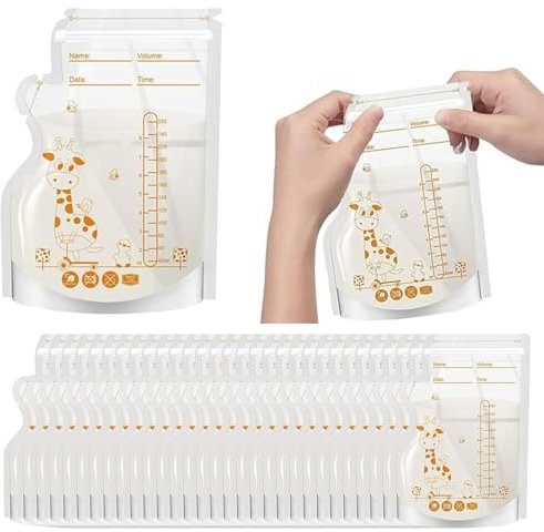 100 Stück Muttermilchbeutel, Muttermilch Aufbewahrung, Breast Milk Storage Bags, Milchbeutel Für Muttermilch, Muttermilchbeutel Zum Einfrieren, 250ml Milchgefrierbeutel Für Kann Eingefroren Werden