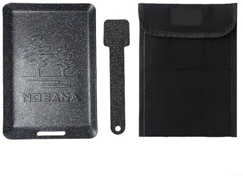 GLFLOW Padella per grigliare, portatile, quadrata, pieghevole, con manico, per campeggio, barbecue, bistecche, teppanyaki, ferro antiaderente per superficie, bianco e nero (nero)