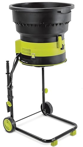 CGLYYDS Trituradora de Hojas eléctrica de 2500 W, trituradora de Compost, trituradora de Ramas, picadora de Hojas, trituradora de Hojas para jardín, Embudo de 54 cm de diámetro Powercord×20m