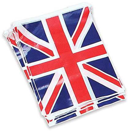 Bristol Novelty - Guirlande de fanions Union Jack (Taille Unique) (Rouge/Bleu/Blanc)